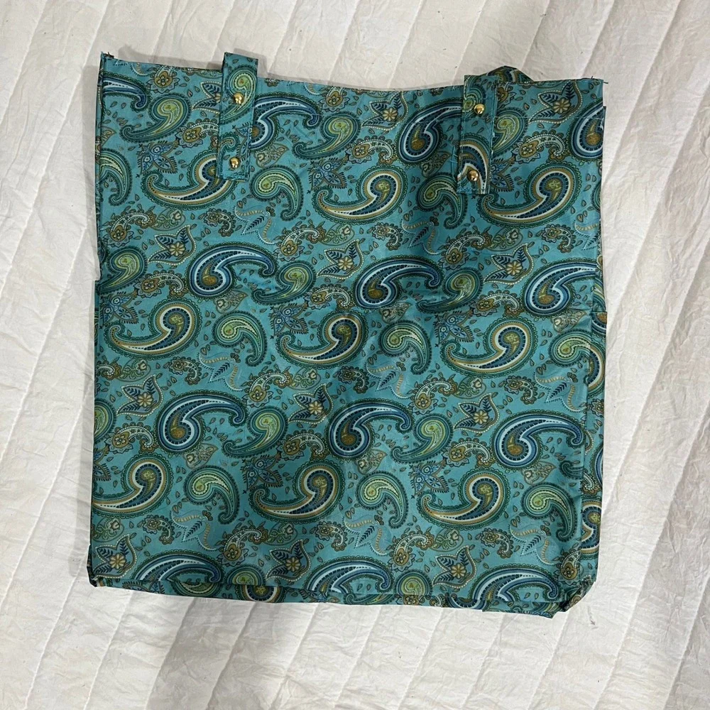 Joy Mangano Better Beauty Case Set Paisley Teal 5 Piece Organizer
